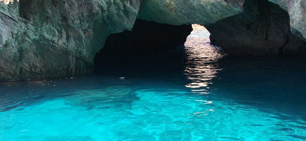 Capri caves by boat